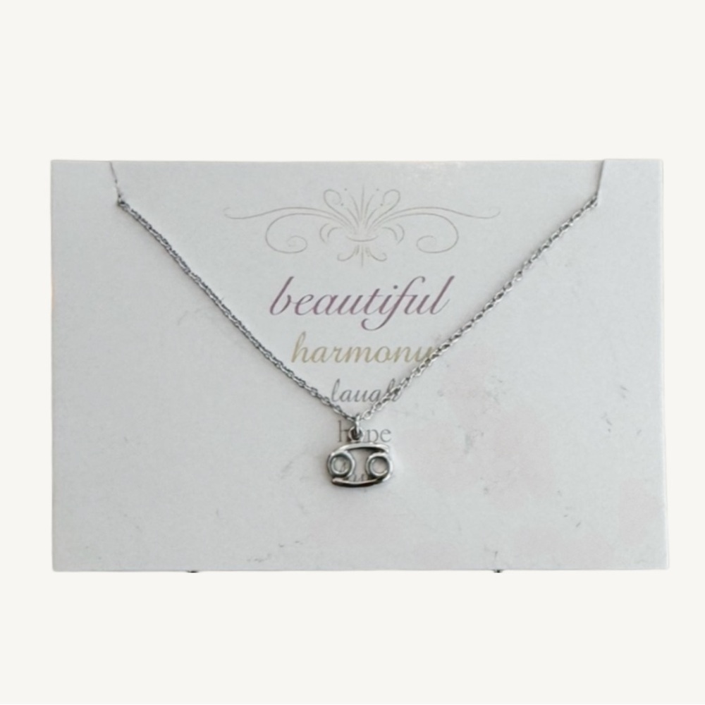 CANCER silver necklace